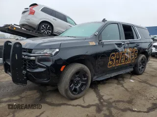 2022 Chevrolet Tahoe Commercial z VIN 1GNSKLED7NR319518, wystawiony jako Copart lot #57777065 z przebiegiem 47 506 mil mil oraz Czysty tytuł • Clean title. Historia ofert i sprzedaży dostępna na DreamBid. Obrazek 1.