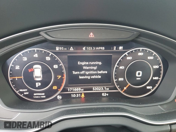 2018 Audi Q5 Premium Plus with VIN WA1BNAFY0J2023257, listed as a Copart auction lot 53437995 with 171,669 mi miles and Clean Title. Bid and sale history available at DreamBid. Image 9.