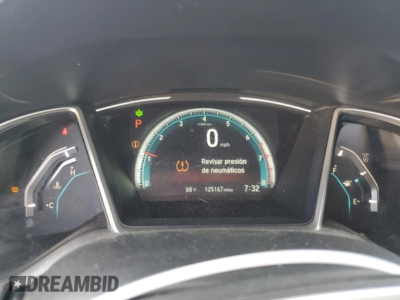 2017 Honda Civic Sedan EX-L with VIN 2HGFC1F79HH640969, listed as a Copart auction lot 54761305 with 125,167 mi miles and Clean Title. Bid and sale history available at carsss.com. Image 9.