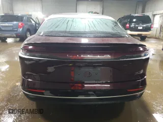 2022 Lucid Air Grand Touring z VIN 50EA1GBA0NA001260, wystawiony jako Copart lot #52131155 z przebiegiem 25 673 mil mil oraz Szkody całkowita. Historia ofert i sprzedaży dostępna na DreamBid. Obrazek 6.