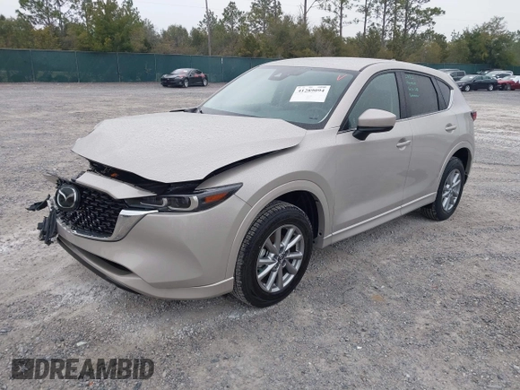 2025 Mazda CX-5 2.5 S Select Package with VIN JM3KFBBL2S0553818, listed as a IAAI auction lot 41289094 with 194 mi miles. Bid and sale history available at carsss.com. Image 2.