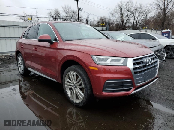 2018 Audi Q5 Premium Plus with VIN WA1BNAFY8J2111263, listed as a Copart auction lot 49230045 with 61,486 mi miles and Salvage Title. Bid and sale history available at carsss.com. Image 4.