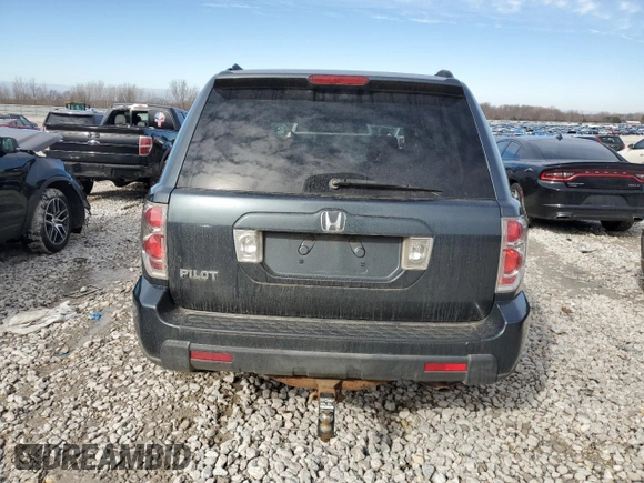 2006 Honda Pilot EX with VIN 5FNYF284X6B005916, listed as a Copart auction lot 46871255 with 246,526 mi miles and Clean Title. Bid and sale history available at DreamBid. Image 6.