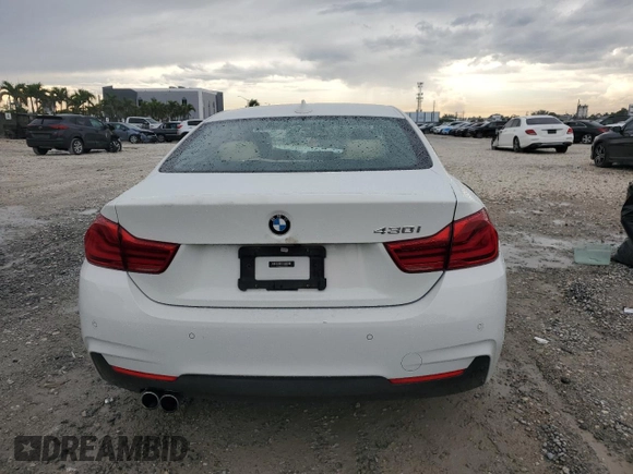 2019 BMW 4 Series 430i with VIN WBA4W3C59KAF93279, listed as a Copart auction lot 50384715 with 56,543 mi miles and Non Repairable. Bid and sale history available at carsss.com. Image 6.