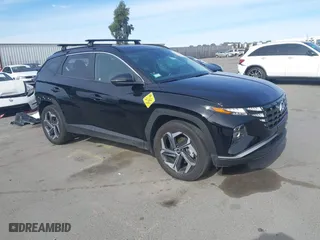 2022 Hyundai Tucson Hybrid SEL Convenience with VIN KM8JFCA18NU026370, listed as a IAAI auction lot 41390687 with 32,638 mi miles. Bid and sale history available at carsss.com. Image 1.