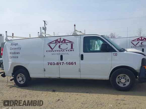 2017 Chevrolet Express Cargo Van with VIN 1GCZGHFG5H1349912, listed as a IAAI auction lot 41638800 with 126,262 mi miles. Bid and sale history available at carsss.com. Image 13.