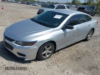 2016 Chevrolet Malibu LS with VIN 1G1ZB5STXGF266695, listed as a IAAI auction lot 42205185 with 166,139 mi miles and . Bid and sale history available at carsss.com. Image 2.