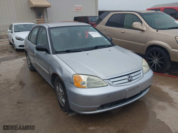2002 Honda Civic LX with VIN 2HGES16622H522856, listed as a IAAI auction lot 42057135 with 1 mi miles. Bid and sale history available at carsss.com. Image 1.