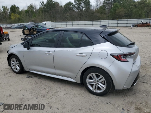 2022 Toyota Corolla Hatchback SE with VIN JTNB4MBEXN3165312, listed as a Copart auction lot 51041435 with 25,211 mi miles and Salvage Title. Bid and sale history available at carsss.com. Image 2.