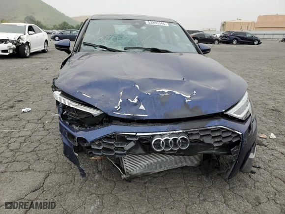 2024 Audi A3 Premium with VIN WAUAUDGY0RA077810, listed as a Copart auction lot 53355345 with 5,737 mi miles and Salvage Title. Bid and sale history available at carsss.com. Image 5.