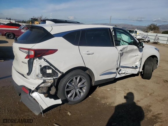 2021 Acura RDX w/Technology Package with VIN 5J8TC1H5XML001477, listed as a Copart auction lot 87635355 with 41,370 mi miles and Salvage Title. Bid and sale history available at carsss.com. Image 3.
