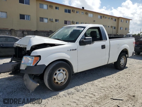 2012 Ford F-150 XL with VIN 1FTMF1CM0CFC82355, listed as a Copart auction lot 53418084 with 0 mi miles and Salvage Title. Bid and sale history available at carsss.com. Image 1.