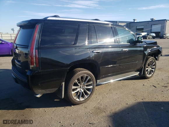 2020 Cadillac Escalade Premium Luxury with VIN 1GYS4CKJ5LR135036, listed as a Copart auction lot 78709054 with 52,695 mi miles and Salvage Title. Bid and sale history available at carsss.com. Image 3.
