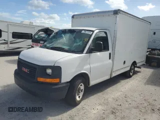 2012 GMC Savana z VIN 1GDY72CA1C1907655, wystawiony jako Copart lot #79677224 z przebiegiem Nie podano mil oraz Szkody całkowita. Historia ofert i sprzedaży dostępna na DreamBid. Obrazek 1.
