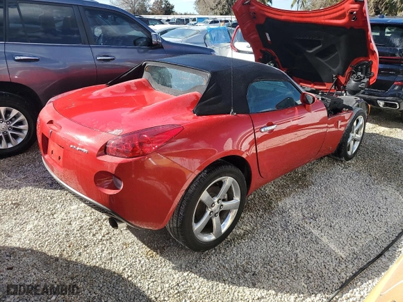 2007 Pontiac Solstice with VIN 1G2MB35B87Y112276, listed as a Copart auction lot 75092924 with 27,692 mi miles and Salvage Title. Bid and sale history available at carsss.com. Image 3.