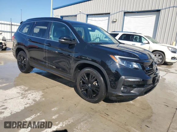 2021 Honda Pilot Special Edition with VIN 5FNYF6H21MB024227, listed as a Copart auction lot 58386055 with 27,371 mi miles and Salvage title. Bid and sale history available at DreamBid. Image 4.