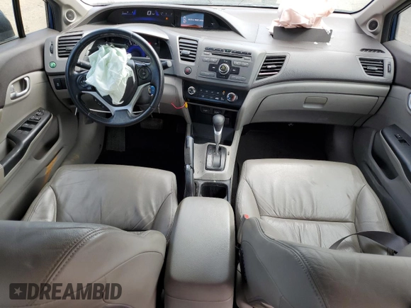 2012 Honda Civic EX-L with VIN 19XFB2F98CE363440, listed as a Copart auction lot 47724625 with 138,364 mi miles and Salvage Title. Bid and sale history available at DreamBid. Image 8.