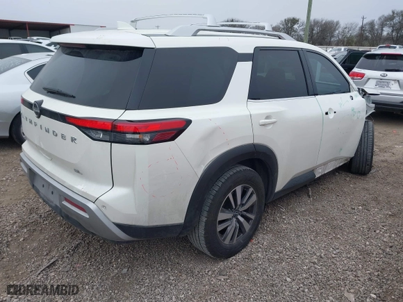 2022 Nissan Pathfinder SL with VIN 5N1DR3CA6NC248462, listed as a IAAI auction lot 41626219 with 49,375 mi miles. Bid and sale history available at carsss.com. Image 4.