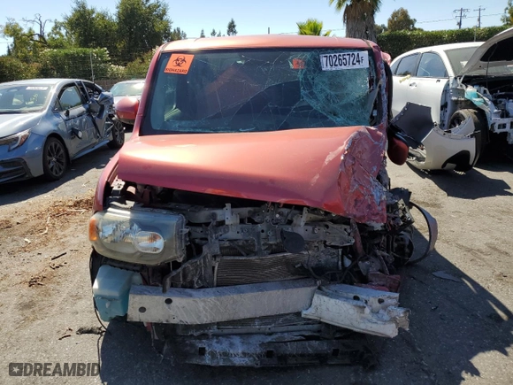 2009 Nissan Cube 1.8 SL with VIN JN8AZ28R39T104619, listed as a Copart auction lot 70265724 with 0 mi miles and Salvage Title. Bid and sale history available at carsss.com. Image 5.