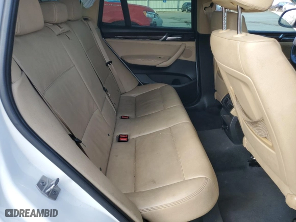 2016 BMW X3 xDrive28i with VIN 5UXWX9C51G0D72959, listed as a Copart auction lot 49253705 with 0 mi miles and Salvage Title. Bid and sale history available at carsss.com. Image 11.