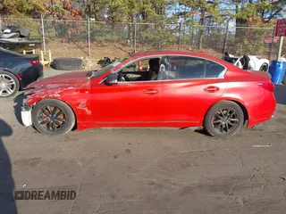 2015 Infiniti Q50 Premium with VIN JN1BV7AR1FM410942, listed as a IAAI auction lot 41252017 with 68,055 mi miles and . Bid and sale history available at DreamBid. Image 14.