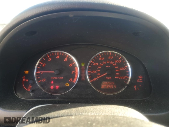 2004 Mazda Mazda6 s with VIN 1YVHP80D845N88703, listed as a Copart auction lot 42781455 with 202,529 mi miles and Salvage Title. Bid and sale history available at carsss.com. Image 9.