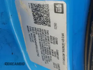 2023 Chevrolet Corvette 2LT with VIN 1G1YB2D4XP5132792, listed as a Copart auction lot 57857715 with Not provided miles and Salvage title. Bid and sale history available at DreamBid. Image 12.