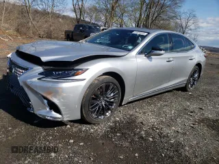 2019 Lexus LS with VIN JTHC51FF1K5007446, listed as a Copart auction lot 51824615 with 9,653 mi miles and Salvage Title. Bid and sale history available at carsss.com. Image 1.