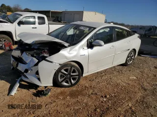 2018 Toyota Prius Two with VIN JTDKARFU1J3055156, listed as a Copart auction lot 47745465 with 57,740 mi miles and Salvage Title. Bid and sale history available at DreamBid. Image 1.
