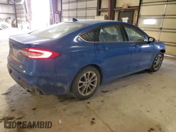 2019 Ford Fusion SE with VIN 3FA6P0HD7KR172077, listed as a Copart auction lot 42242845 with 98,858 mi miles and Salvage Title. Bid and sale history available at DreamBid. Image 3.