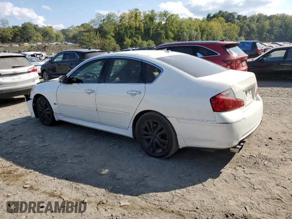 2008 Infiniti M with VIN JNKAY01F98M651369, listed as a Copart auction lot 70966624 with 164,593 mi miles and Salvage Title. Bid and sale history available at DreamBid. Image 2.