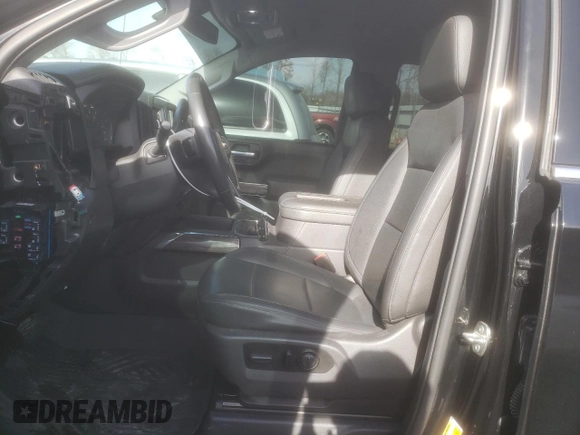 2021 Chevrolet Silverado 1500 LTZ with VIN 3GCUYGET0MG338974, listed as a Copart auction lot 47618705 with 87,076 mi miles and Salvage Title. Bid and sale history available at DreamBid. Image 7.