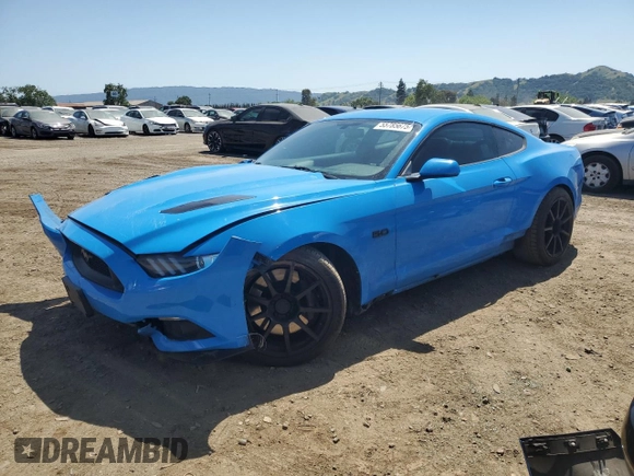 2017 Ford Mustang GT with VIN 1FA6P8CF0H5335929, listed as a Copart auction lot 55785675 with 71,600 mi miles and Salvage title. Bid and sale history available at DreamBid. Image 1.