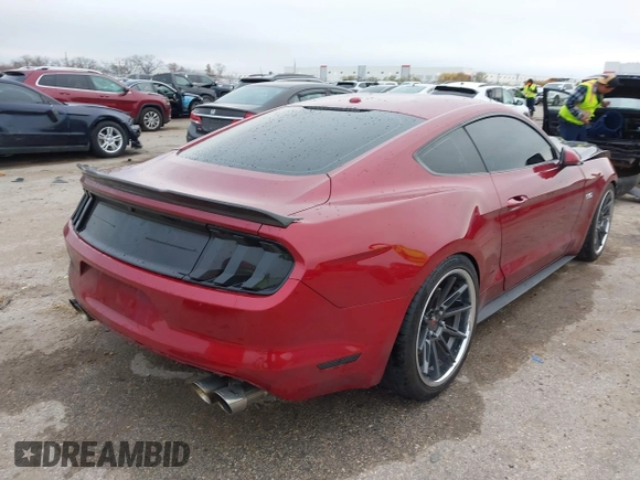 2016 Ford Mustang GT with VIN 1FA6P8CFXG5332566, listed as a IAAI auction lot 41071107 with 50,566 mi miles. Bid and sale history available at carsss.com. Image 4.