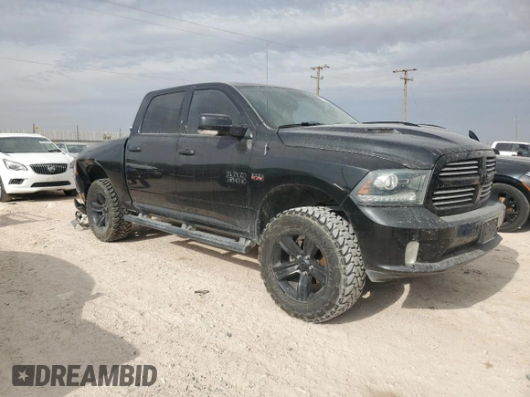 2016 Ram 1500 Sport with VIN 1C6RR6MT1GS164450, listed as a Copart auction lot 86756004 with 88,678 mi miles and Salvage Title. Bid and sale history available at carsss.com. Image 4.