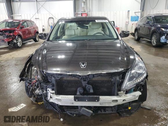 2014 Hyundai Equus Signature with VIN KMHGH4JH6EU082783, listed as a Copart auction lot 46355515 with 108,619 mi miles and Salvage Title. Bid and sale history available at DreamBid. Image 5.
