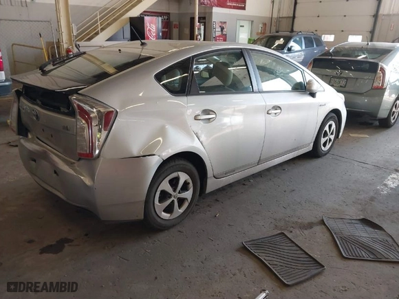2012 Toyota Prius One with VIN JTDKN3DU5C1493732, listed as a IAAI auction lot 41686254 with 102,228 mi miles. Bid and sale history available at carsss.com. Image 4.