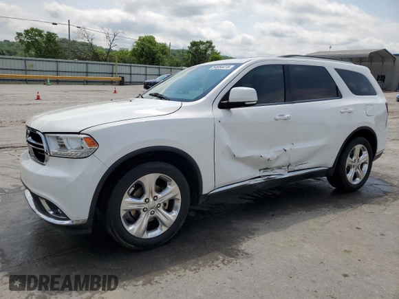 2014 Dodge Durango Limited with VIN 1C4RDHDG9EC551776, listed as a Copart auction lot 54954415 with 195,798 mi miles and Salvage title. Bid and sale history available at DreamBid. Image 1.
