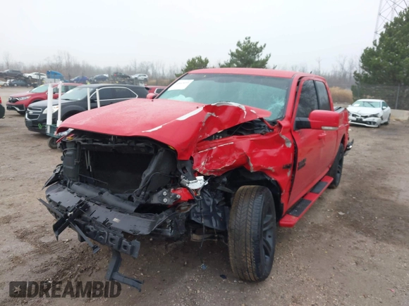2018 Ram 1500 Sport z VIN 1C6RR7MT1JS161612, wystawiony jako IAAI lot #40943059 z przebiegiem Nie podano mil oraz . Historia ofert i sprzedaży dostępna na DreamBid. Obrazek 6.