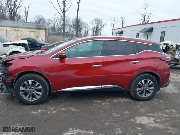 2015 Nissan Murano SL with VIN 5N1AZ2MH2FN284843, listed as a IAAI auction lot 41289071 with 77,162 mi miles. Bid and sale history available at carsss.com. Image 14.