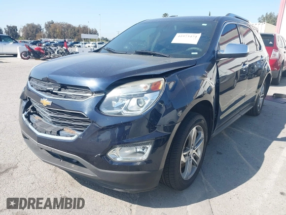 2016 Chevrolet Equinox LTZ with VIN 2GNALDEK3G6228404, listed as a IAAI auction lot 41973474 with 142,806 mi miles. Bid and sale history available at carsss.com. Image 2.