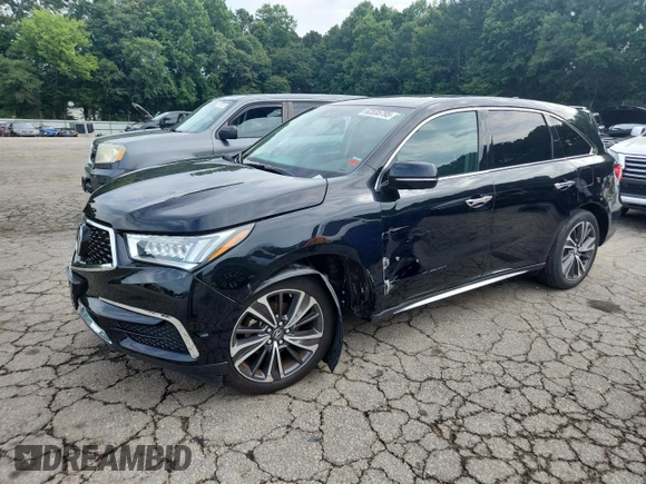 2020 Acura MDX Technology with VIN 5J8YD4H59LL004647, listed as a Copart auction lot 62535795 with 53,973 mi miles and Salvage title. Bid and sale history available at DreamBid. Image 1.