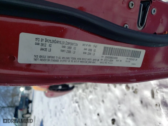 2008 Dodge Caliber SE with VIN 1B3HB28B88D502856, listed as a Copart auction lot 45853265 with 252,530 mi miles and Salvage Title. Bid and sale history available at carsss.com. Image 14.