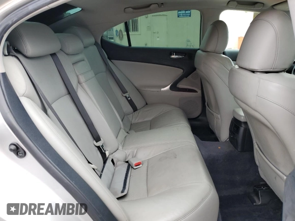 2008 Lexus IS 250 with VIN JTHBK262782065837, listed as a Copart auction lot 75726904 with 181,588 mi miles and Non Repairable. Bid and sale history available at DreamBid. Image 10.