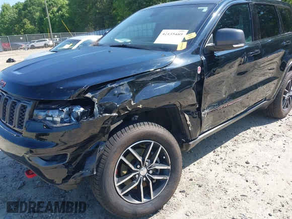 2017 Jeep Grand Cherokee Trailhawk with VIN 1C4RJFLG4HC940652, listed as a IAAI auction lot 42135489 with 102,593 mi miles and . Bid and sale history available at DreamBid. Image 6.