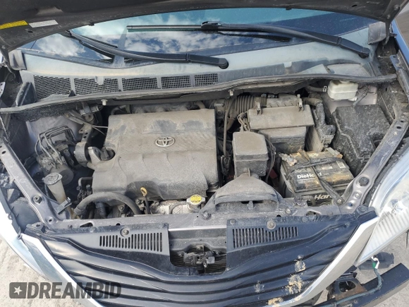 2013 Toyota Sienna LE with VIN 5TDJK3DC9DS049835, listed as a Copart auction lot 50338875 with 209,185 mi miles and Salvage Title. Bid and sale history available at carsss.com. Image 12.