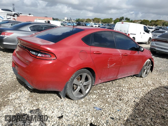2014 Dodge Dart GT with VIN 1C3CDFEB2ED705529, listed as a Copart auction lot 50690745 with 100,868 mi miles and Salvage Title. Bid and sale history available at carsss.com. Image 3.