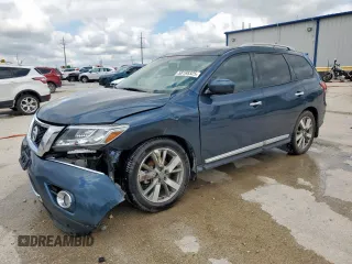 2015 Nissan Pathfinder SV z VIN 5N1AR2MN9FC703515, wystawiony jako Copart lot #58198325 z przebiegiem 154 468 mil mil oraz Szkoda całkowita • Salvage title. Historia ofert i sprzedaży dostępna na DreamBid. Obrazek 1.