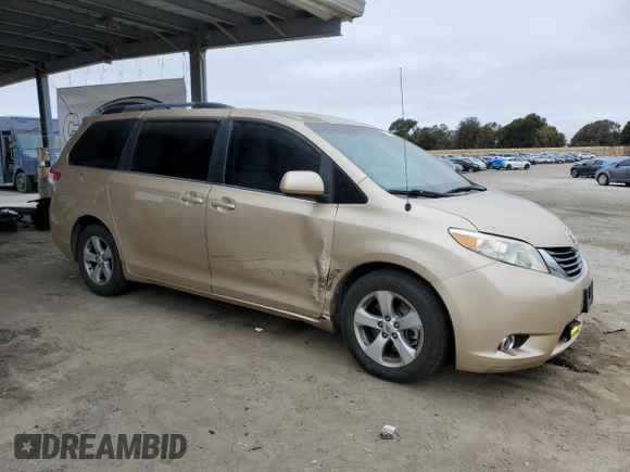 2012 Toyota Sienna LE AAS with VIN 5TDKK3DC7CS240947, listed as a Copart auction lot 55254655 with 145,127 mi miles and Salvage Title. Bid and sale history available at DreamBid. Image 4.