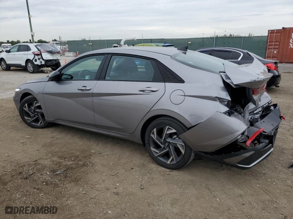 2025 Hyundai Elantra SEL Sport with VIN KMHLM4DGXSU893186, listed as a Copart auction lot 89147065 with 205 mi miles and Salvage Title. Bid and sale history available at carsss.com. Image 2.
